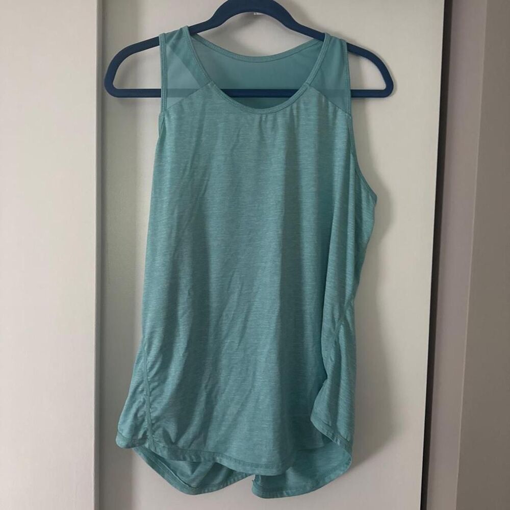 Unbranded Women's Blue and Green Crop-top